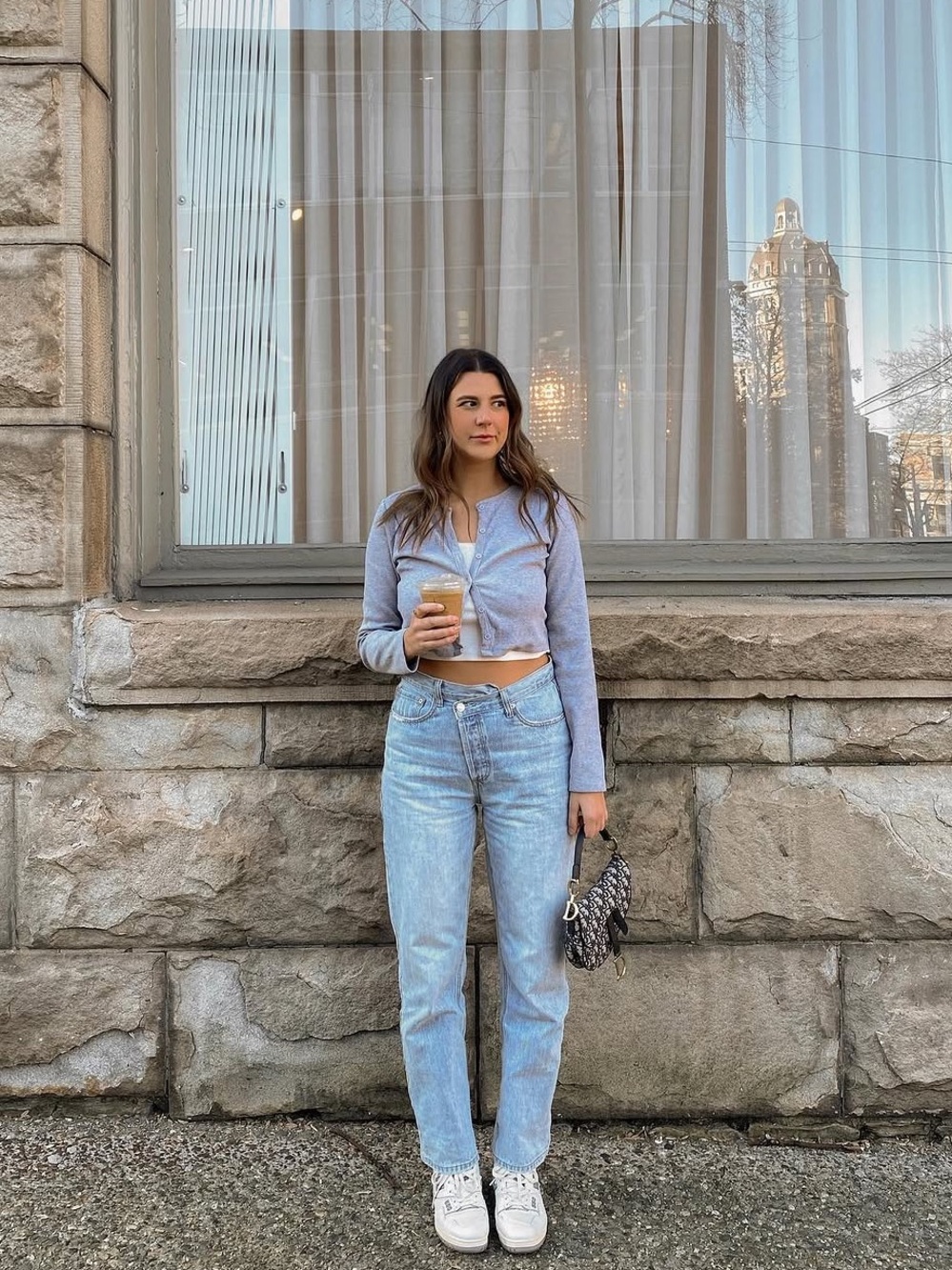 Abercrombie asymmetrical waist denim